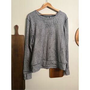 Lululemon Black White Spray Jacquard Rush Hour Long Sleeve Running Top Size 12